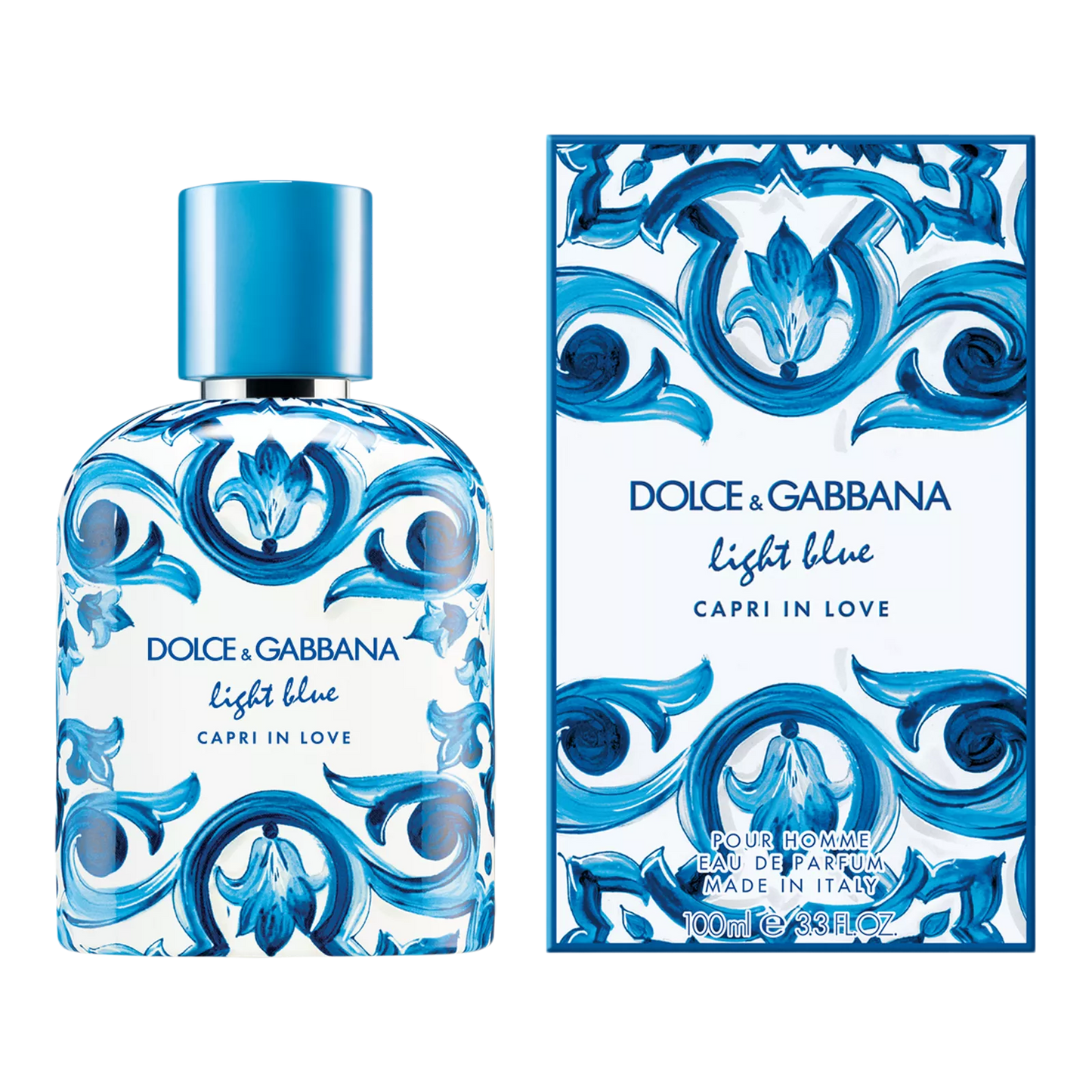 Dolce & gabbana light blue capri in love